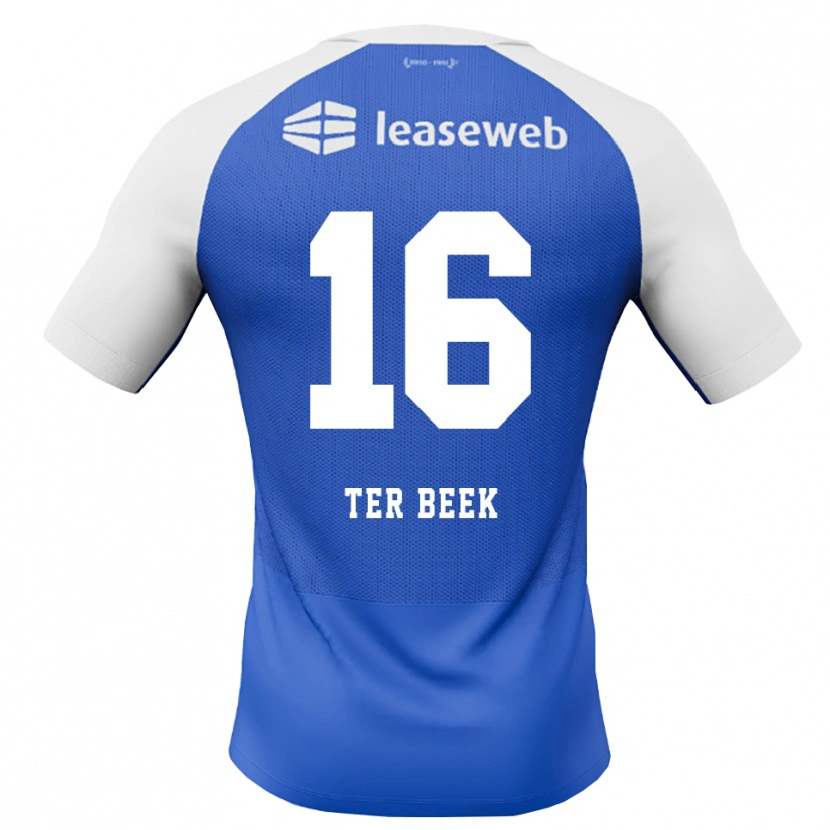 Danxen Kobiety Kai Ter Beek #16 Niebieski Królewski Czerwony Biały Wyjazdowa Koszulka 2026/27 Koszulki Klubowe