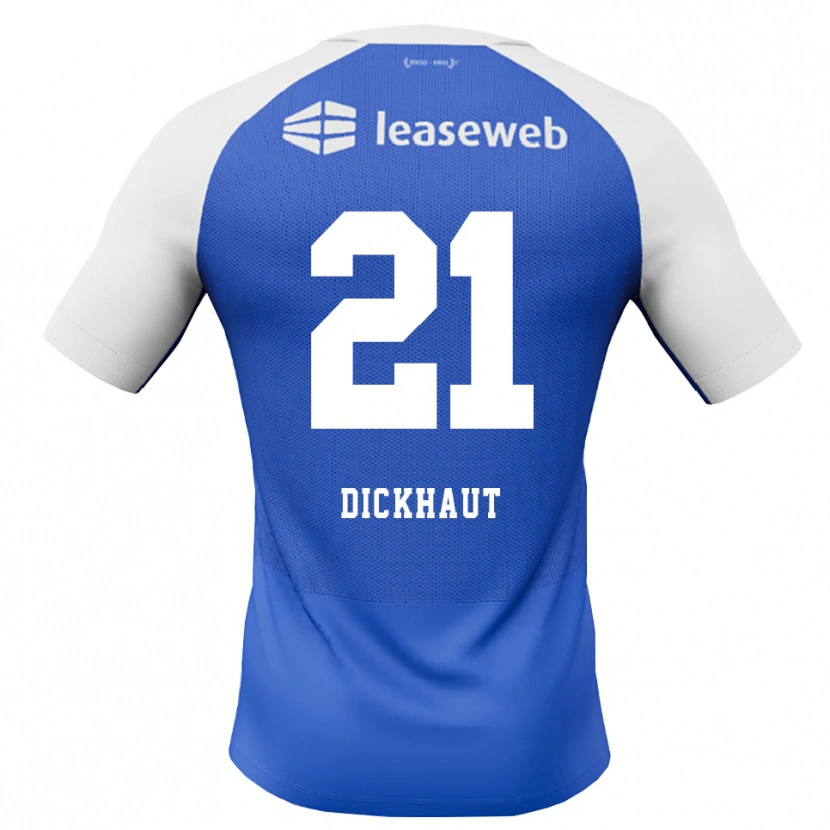 Danxen Kobiety Damian Dickhaut #21 Niebieski Królewski Czerwony Biały Wyjazdowa Koszulka 2026/27 Koszulki Klubowe