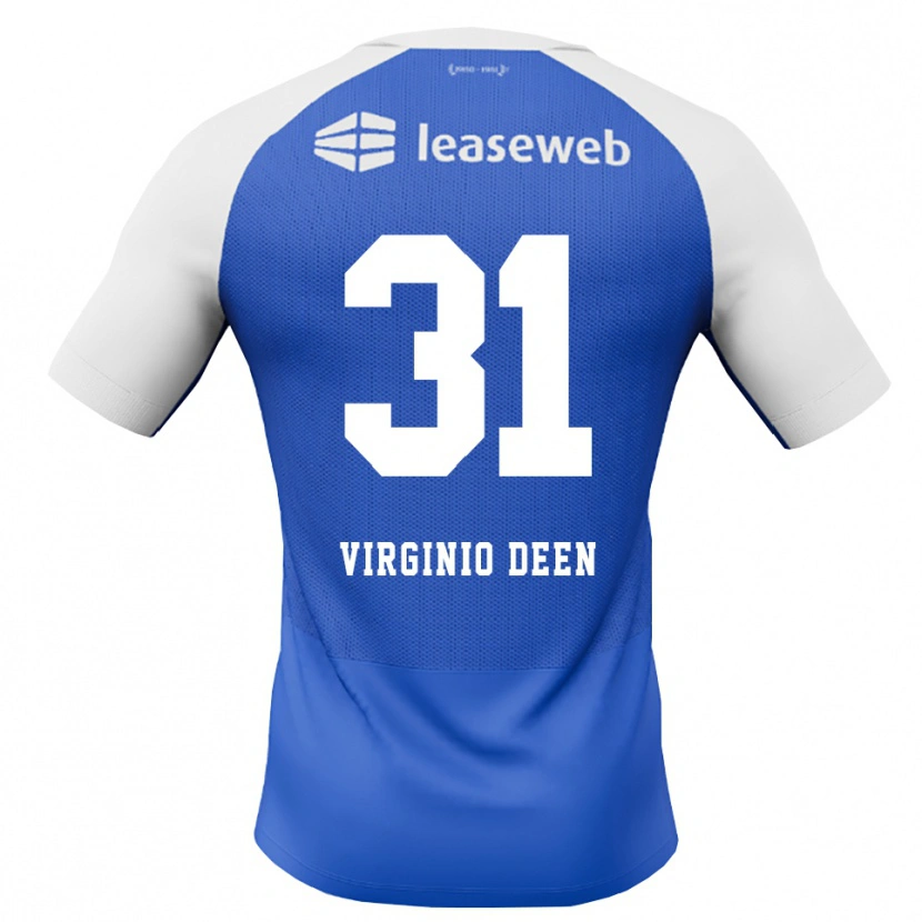 Danxen Kobiety Daniël Virginio Deen #31 Niebieski Królewski Czerwony Biały Wyjazdowa Koszulka 2026/27 Koszulki Klubowe