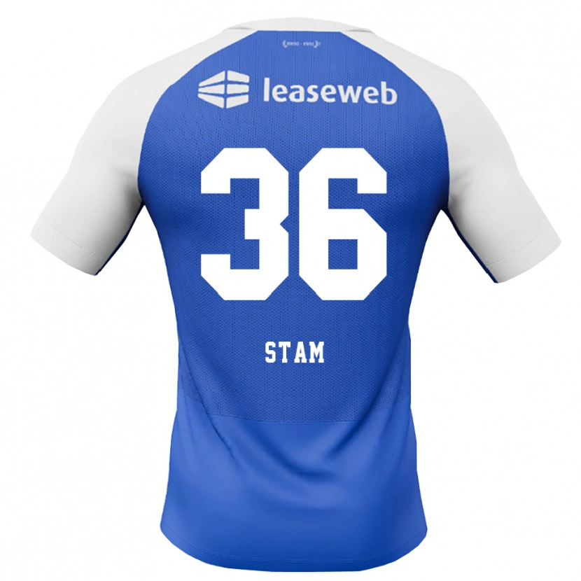 Danxen Kobiety Finn Stam #36 Niebieski Królewski Czerwony Biały Wyjazdowa Koszulka 2026/27 Koszulki Klubowe