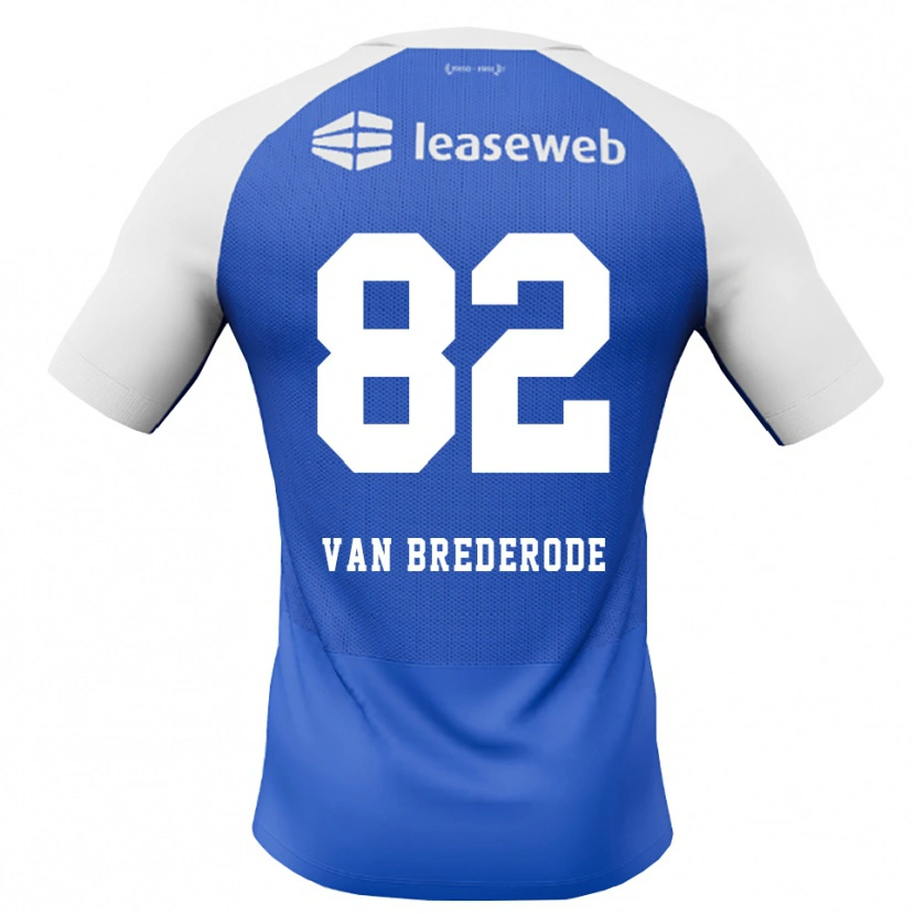 Danxen Kobiety Myron Van Brederode #82 Niebieski Królewski Czerwony Biały Wyjazdowa Koszulka 2026/27 Koszulki Klubowe