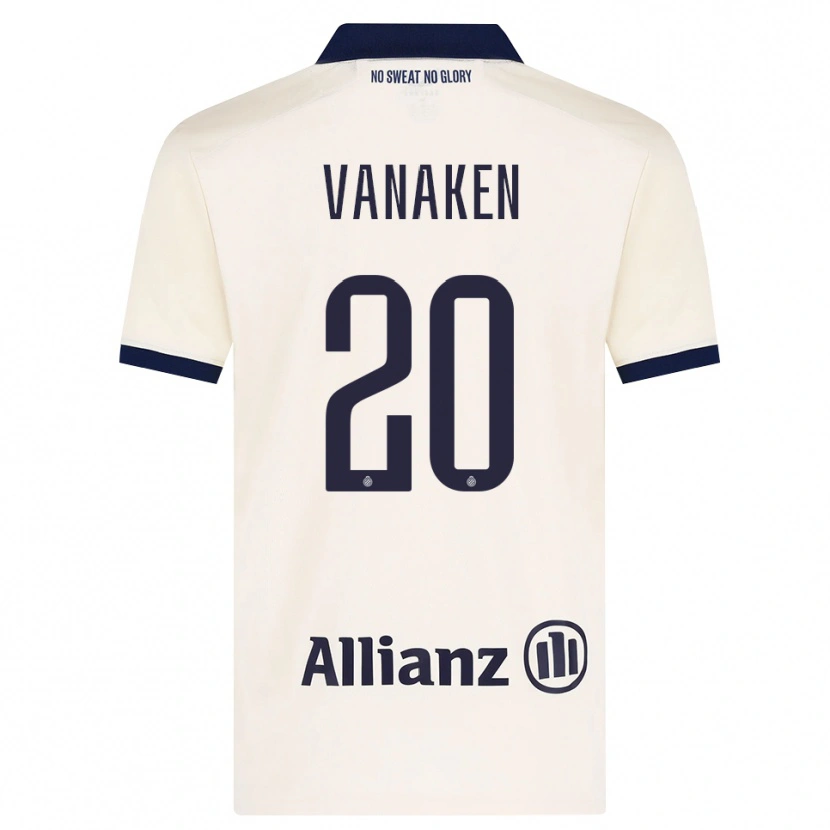 Danxen Kobiety Hans Vanaken #20 Beżowy Czarny Wyjazdowa Koszulka 2026/27 Koszulki Klubowe