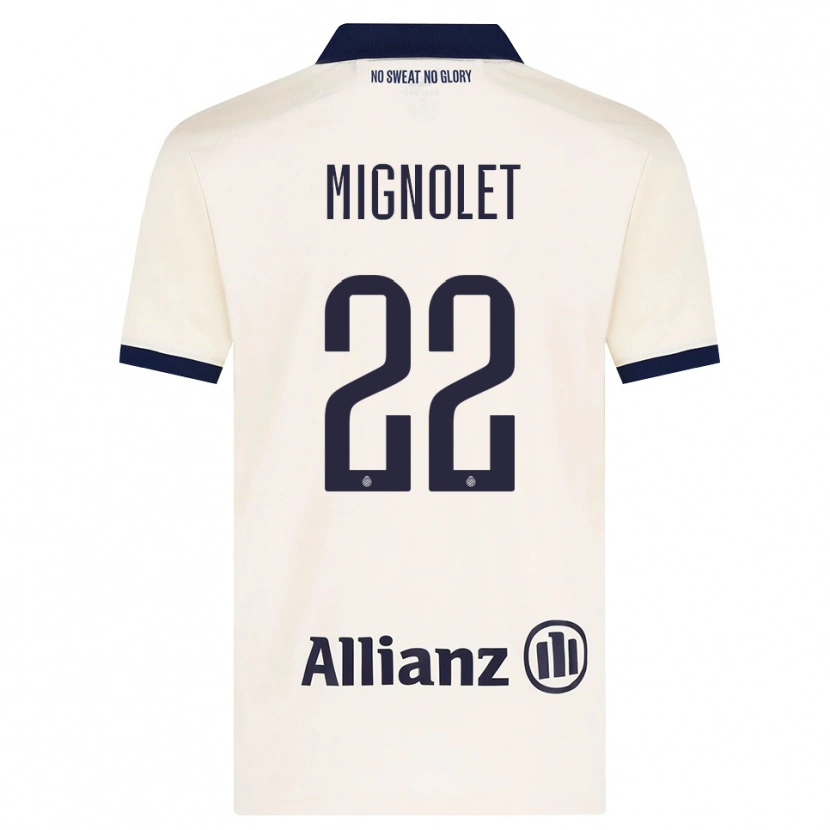 Danxen Kobiety Simon Mignolet #22 Beżowy Czarny Wyjazdowa Koszulka 2026/27 Koszulki Klubowe