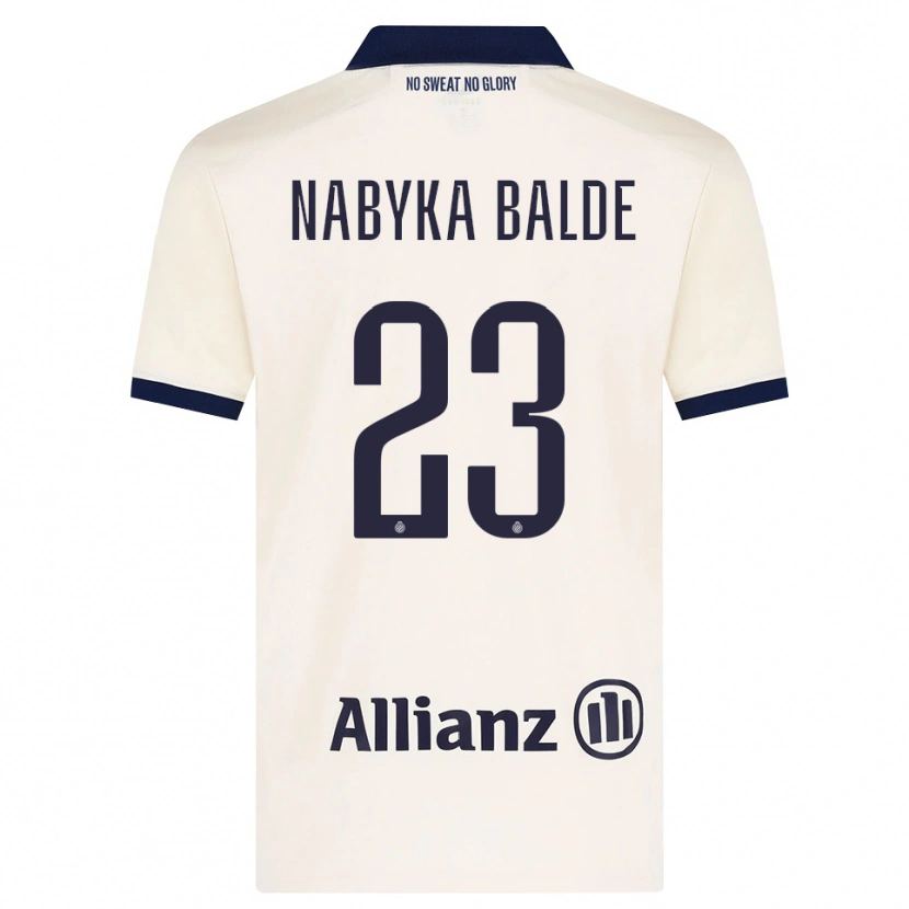 Danxen Kobiety Mamadou Balde #23 Beżowy Czarny Wyjazdowa Koszulka 2026/27 Koszulki Klubowe