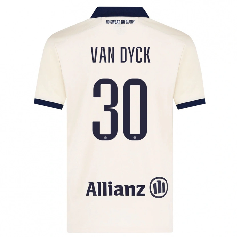 Danxen Kobiety Nell Van Dyck #30 Beżowy Czarny Wyjazdowa Koszulka 2026/27 Koszulki Klubowe