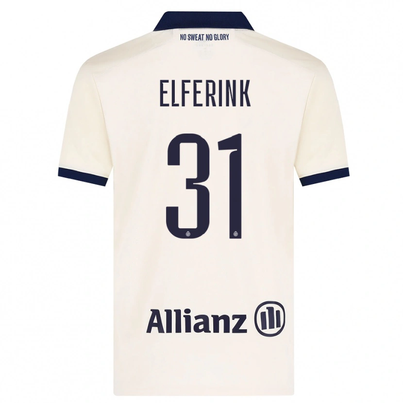 Danxen Kobiety Marie Elferink #31 Beżowy Czarny Wyjazdowa Koszulka 2026/27 Koszulki Klubowe