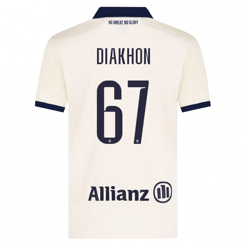 Danxen Kobiety Mamadou Diakhon #67 Beżowy Czarny Wyjazdowa Koszulka 2026/27 Koszulki Klubowe