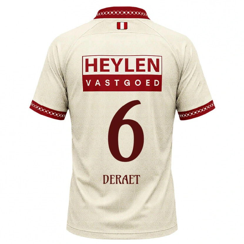 Danxen Kobiety Xavi Deraet #6 Beżowy Czerwony Wyjazdowa Koszulka 2026/27 Koszulki Klubowe