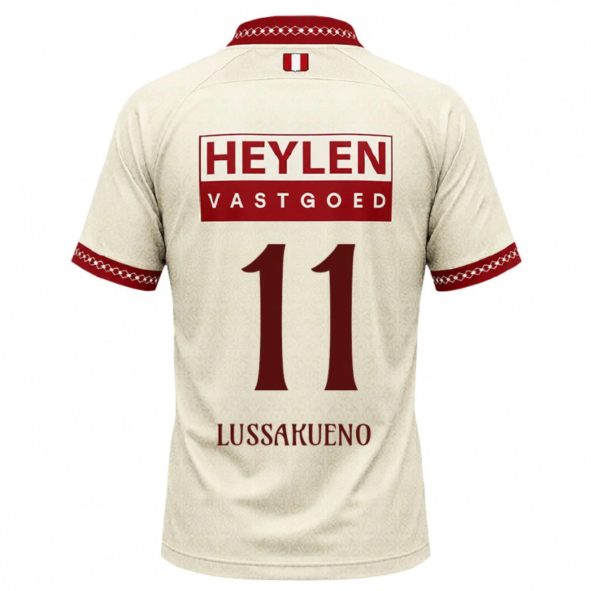 Danxen Kobiety Valentino Lussakueno #11 Beżowy Czerwony Wyjazdowa Koszulka 2026/27 Koszulki Klubowe