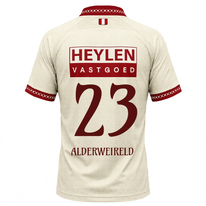 Danxen Kobiety Toby Alderweireld #23 Beżowy Czerwony Wyjazdowa Koszulka 2026/27 Koszulki Klubowe