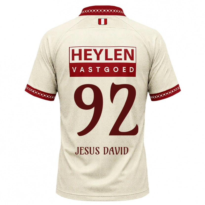 Danxen Kobiety Gabriel Jesus David #92 Beżowy Czerwony Wyjazdowa Koszulka 2026/27 Koszulki Klubowe