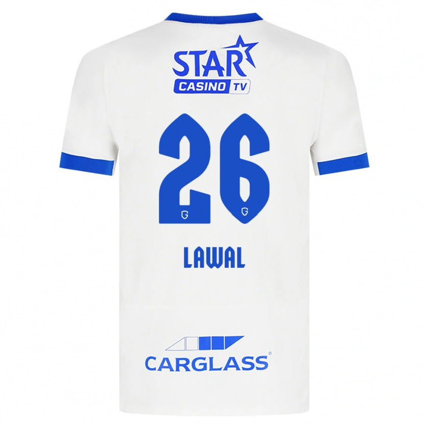 Danxen Kobiety Tobias Lawal #26 Biały Niebieski Wyjazdowa Koszulka 2026/27 Koszulki Klubowe