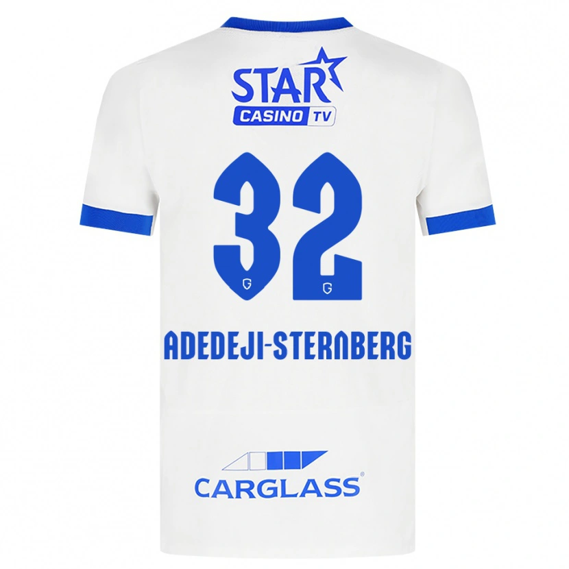 Danxen Kobiety Noah Adedeji-Sternberg #32 Biały Niebieski Wyjazdowa Koszulka 2026/27 Koszulki Klubowe