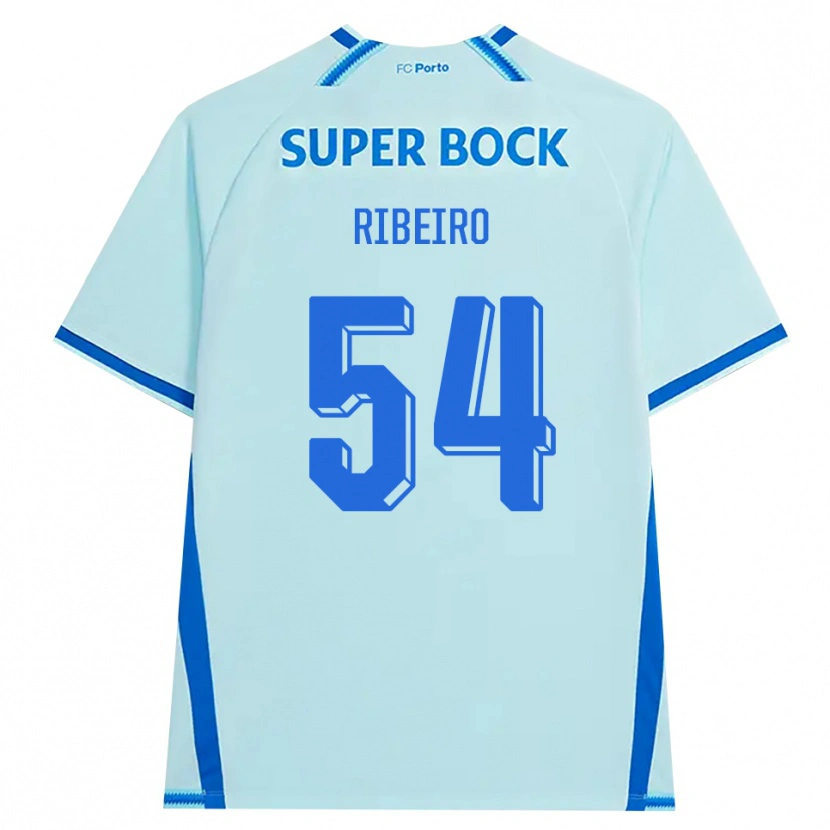 Danxen Kobiety António Ribeiro #54 Jasny Cyjan Niebieski Trzeci Komplet Koszulka 2026/27 Koszulki Klubowe