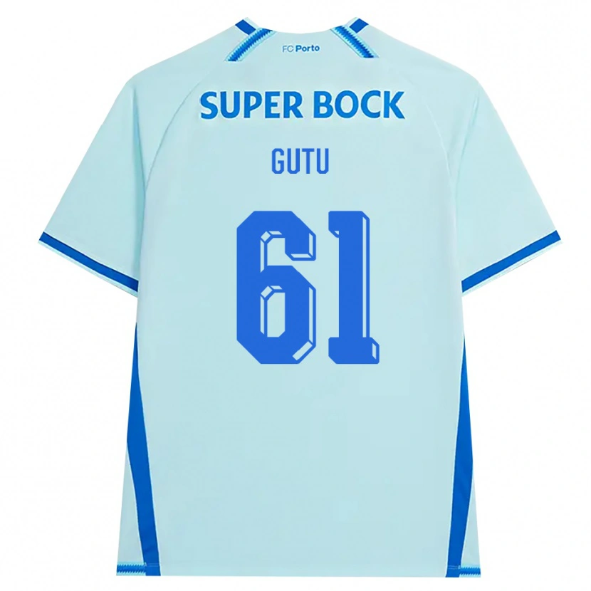 Danxen Kobiety Denis Gutu #61 Jasny Cyjan Niebieski Trzeci Komplet Koszulka 2026/27 Koszulki Klubowe