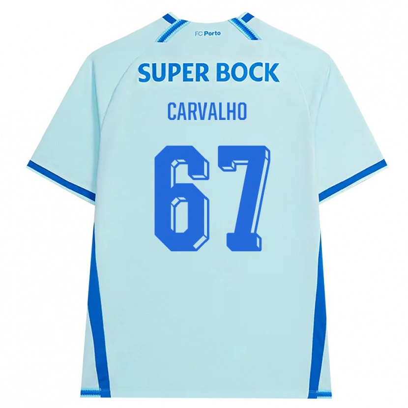Danxen Kobiety Guilherme Carvalho #67 Jasny Cyjan Niebieski Trzeci Komplet Koszulka 2026/27 Koszulki Klubowe