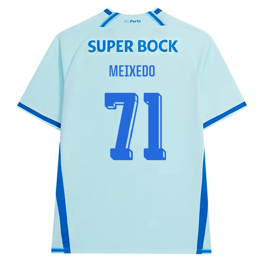 Danxen Kobiety Francisco Meixedo #71 Jasny Cyjan Niebieski Trzeci Komplet Koszulka 2026/27 Koszulki Klubowe