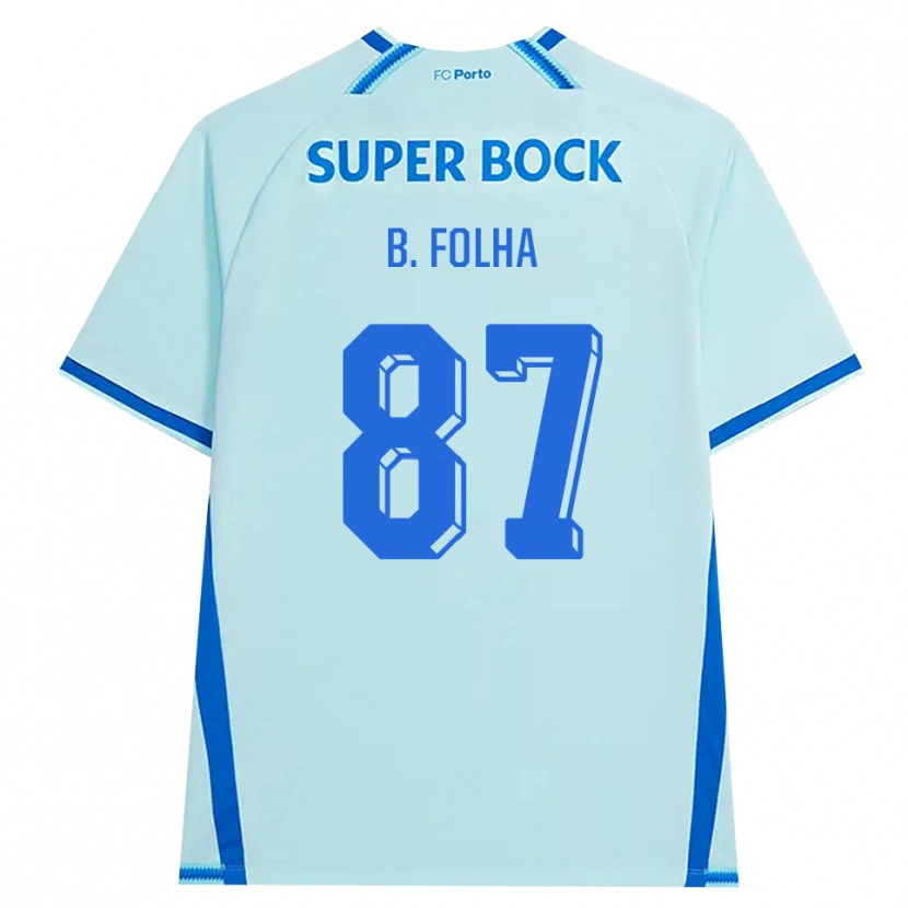 Danxen Kobiety Bernardo Folha #87 Jasny Cyjan Niebieski Trzeci Komplet Koszulka 2026/27 Koszulki Klubowe