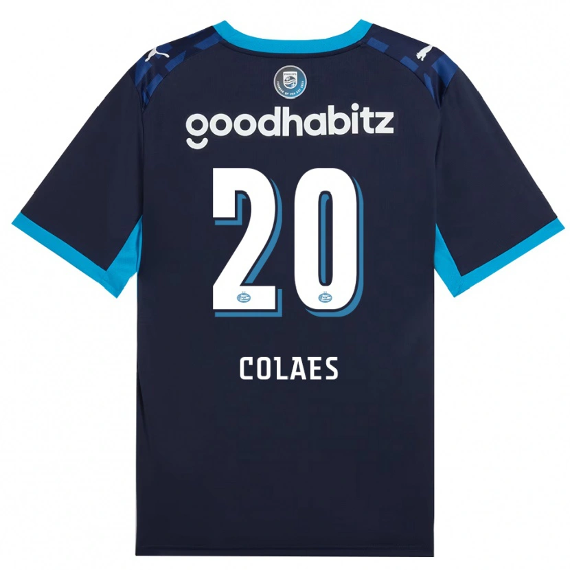 Danxen Kobiety Jonas Colaes #20 Niebieski Królewski Niebieski Trzeci Komplet Koszulka 2026/27 Koszulki Klubowe