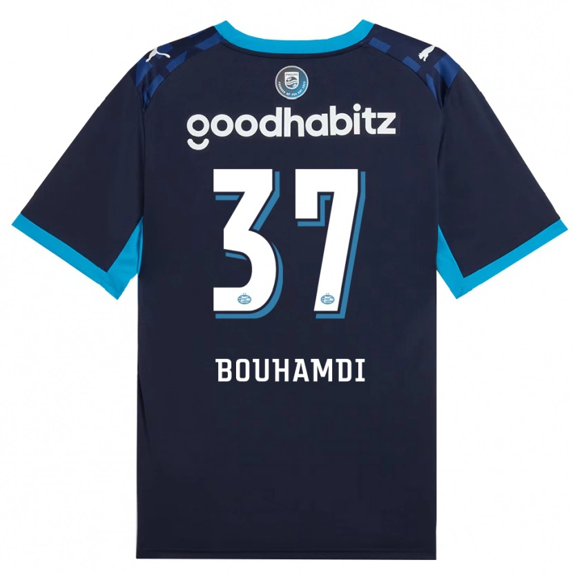 Danxen Kobiety Amir Bouhamdi #37 Niebieski Królewski Niebieski Trzeci Komplet Koszulka 2026/27 Koszulki Klubowe