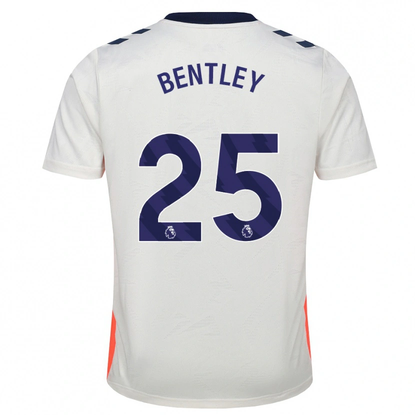 Danxen Kobiety Daniel Bentley #25 Biały Pomarańczowy Niebieski Królewski Wyjazdowa Koszulka 2026/27 Koszulki Klubowe