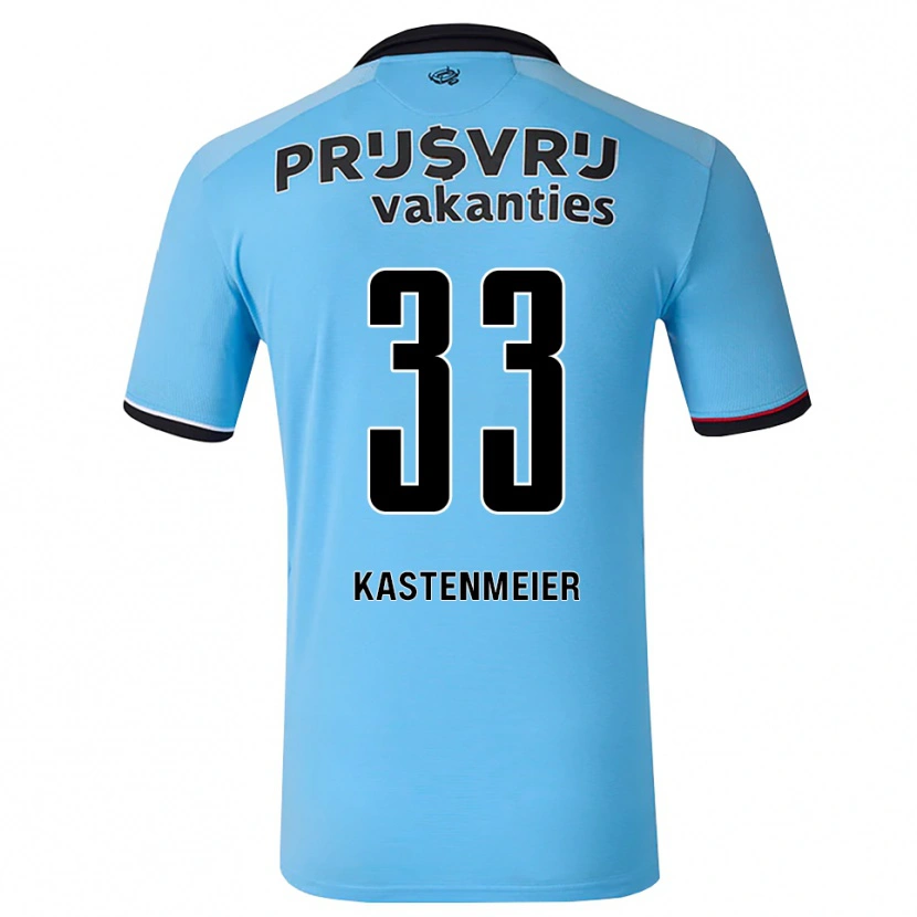 Danxen Kobiety Florian Kastenmeier #33 Głęboki Niebieski Czarny Czerwony Wyjazdowa Koszulka 2026/27 Koszulki Klubowe
