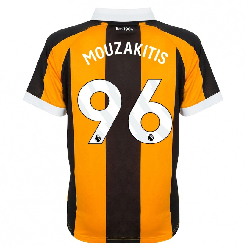 Danxen Kobiety Christos Mouzakitis #96 Pomarańczowy Czarny Biały Domowa Koszulka 2026/27 Koszulki Klubowe