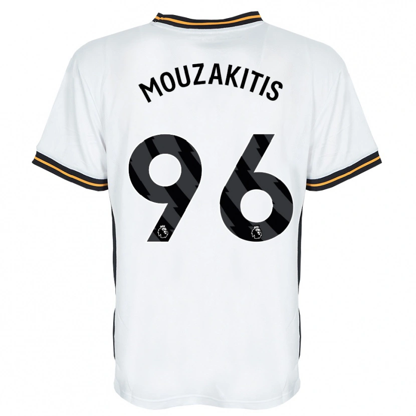 Danxen Kobiety Christos Mouzakitis #96 Biały Pomarańczowy Czarny Wyjazdowa Koszulka 2026/27 Koszulki Klubowe