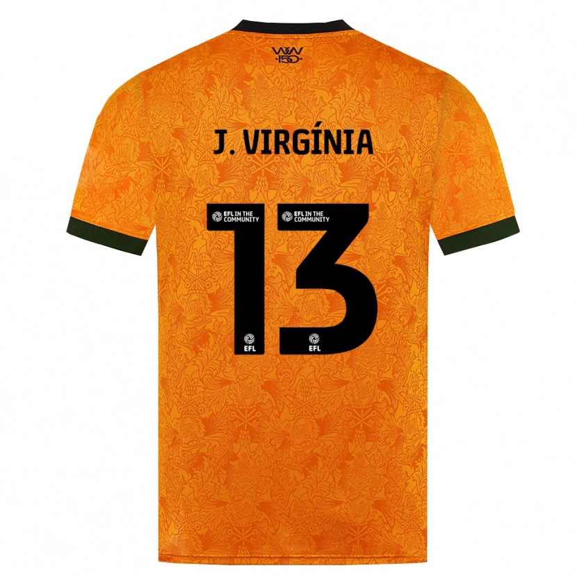Danxen Dzieci João Virgínia #13 Pomarańczowy Czarny Domowa Koszulka 2026/27 Koszulki Klubowe