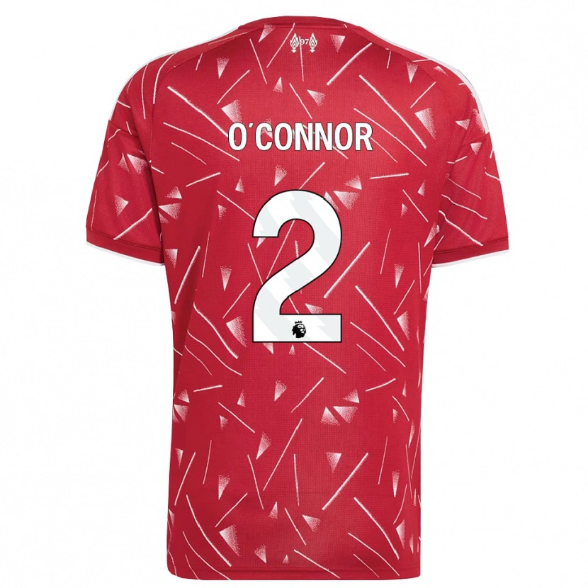 Danxen Dzieci Oliver O'connor #2 Biały Czerwony Domowa Koszulka 2026/27 Koszulki Klubowe