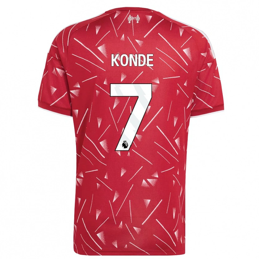 Danxen Dzieci Isaac Konde #7 Biały Czerwony Domowa Koszulka 2026/27 Koszulki Klubowe