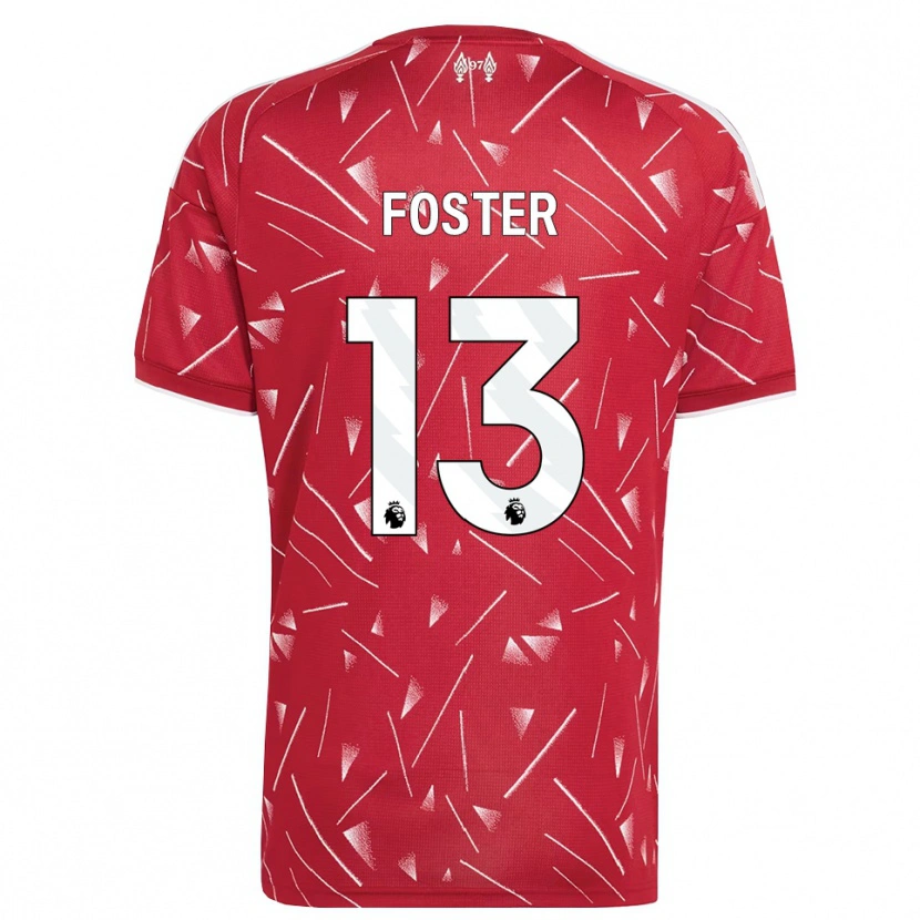Danxen Dzieci Rylee Foster #13 Biały Czerwony Domowa Koszulka 2026/27 Koszulki Klubowe