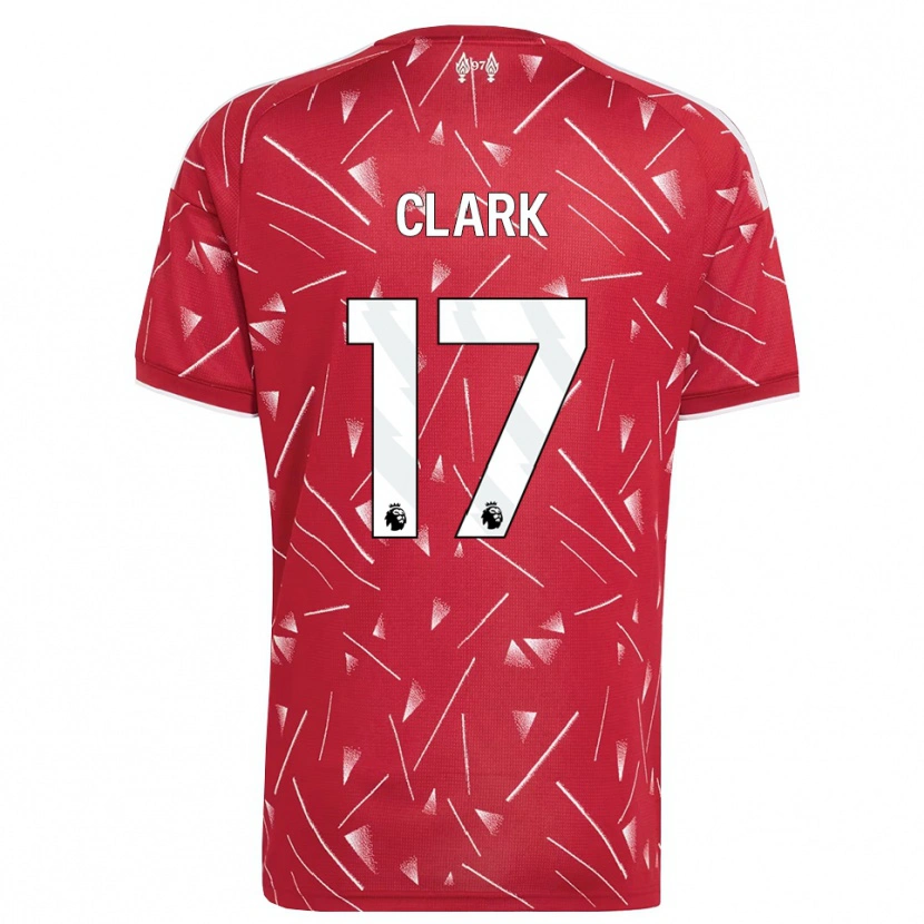 Danxen Dzieci Jenna Clark #17 Biały Czerwony Domowa Koszulka 2026/27 Koszulki Klubowe