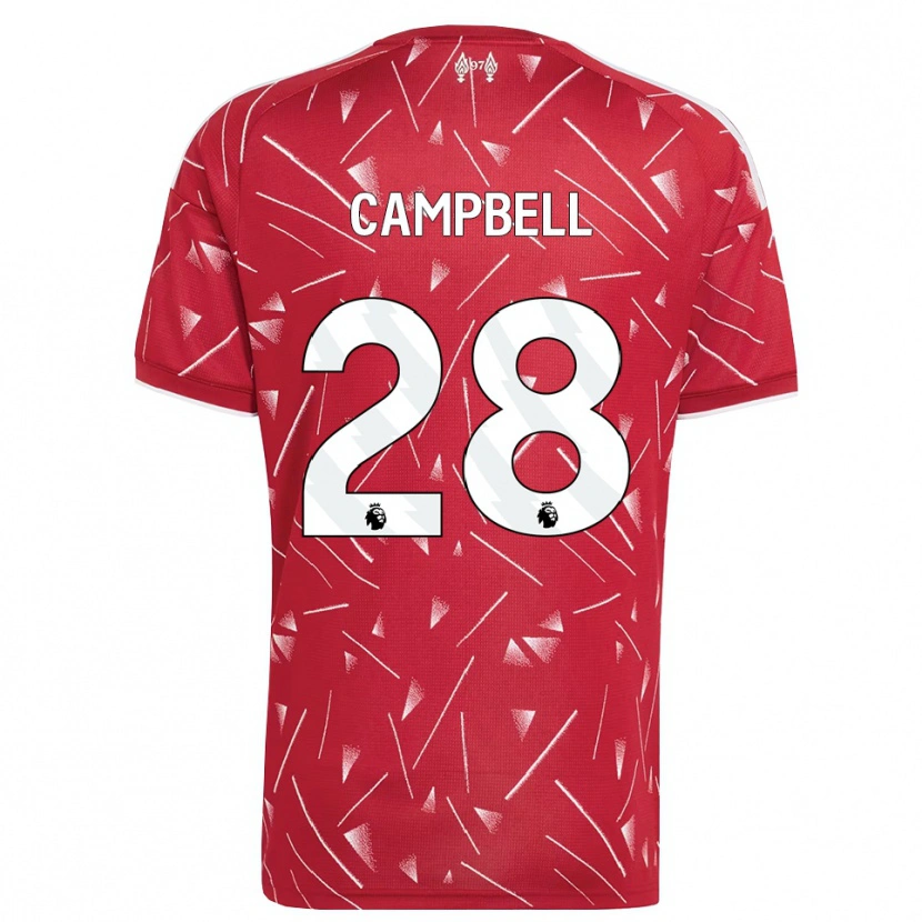 Danxen Dzieci Megan Campbell #28 Biały Czerwony Domowa Koszulka 2026/27 Koszulki Klubowe