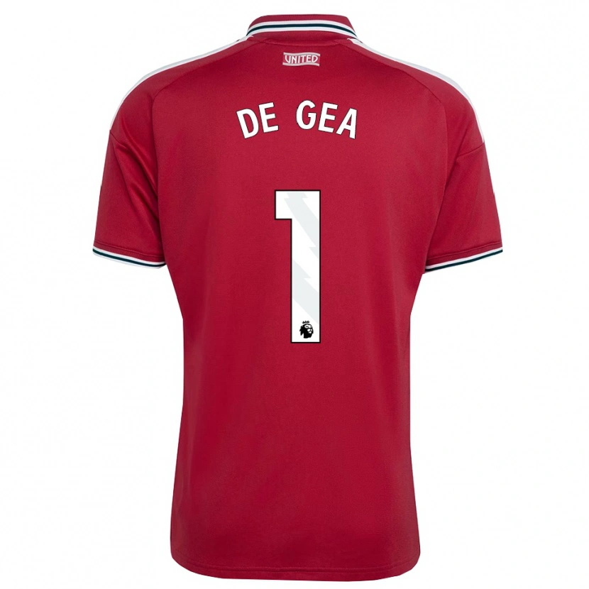 Danxen Dzieci David De Gea #1 Czerwony Żółty Biały Domowa Koszulka 2026/27 Koszulki Klubowe