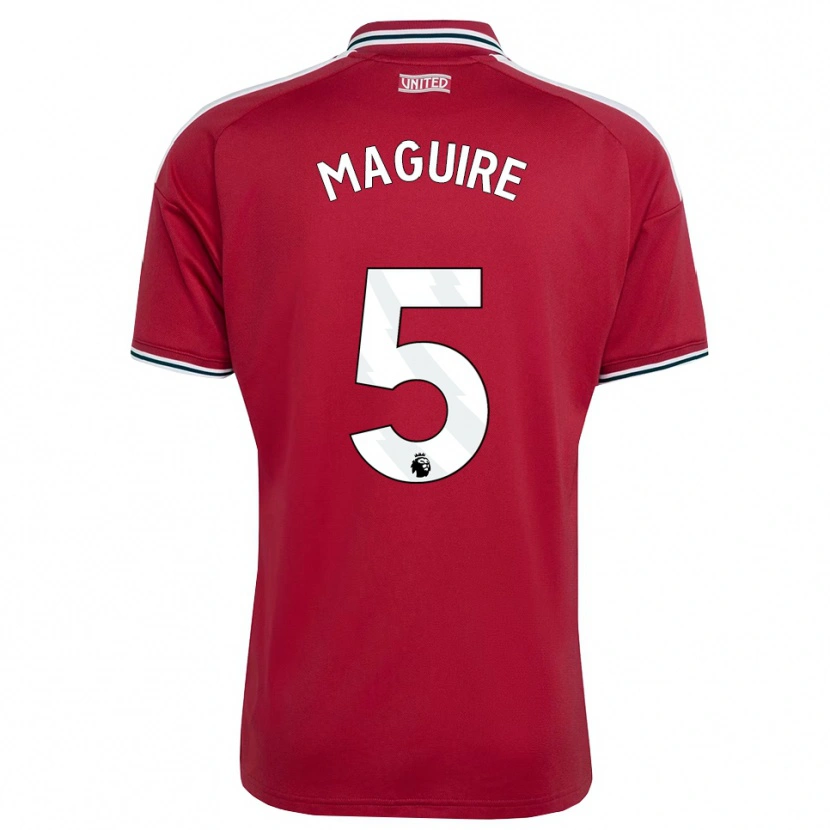 Danxen Dzieci Harry Maguire #5 Czerwony Żółty Biały Domowa Koszulka 2026/27 Koszulki Klubowe