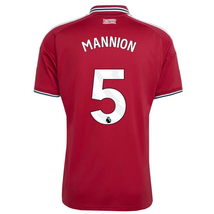 Danxen Dzieci Aoife Mannion #5 Czerwony Żółty Biały Domowa Koszulka 2026/27 Koszulki Klubowe