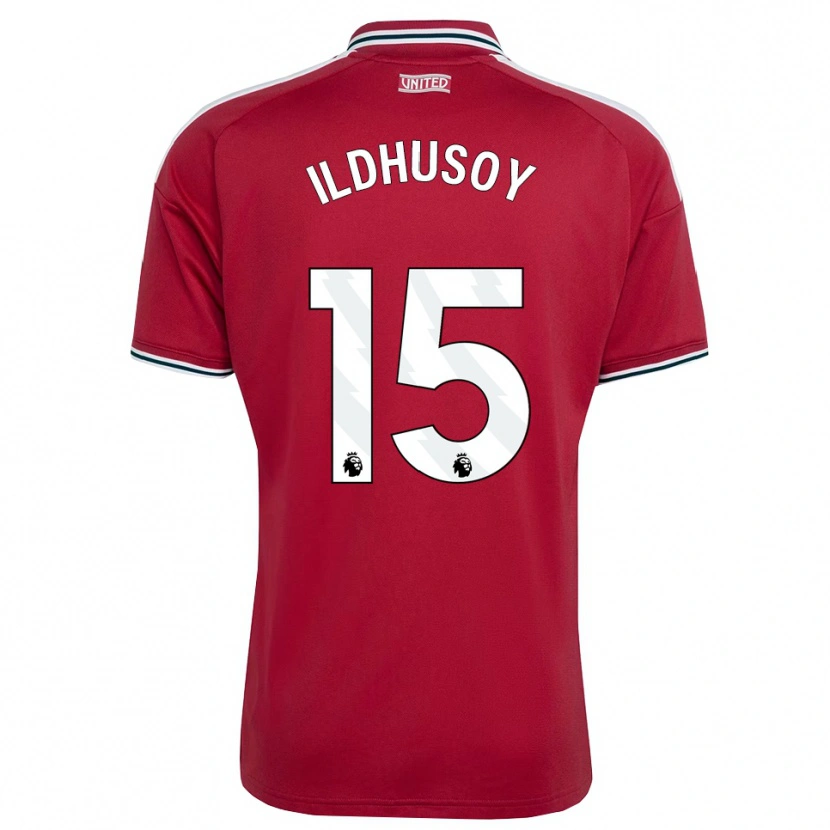 Danxen Dzieci Celin Bizet Ildhusoy #15 Czerwony Żółty Biały Domowa Koszulka 2026/27 Koszulki Klubowe