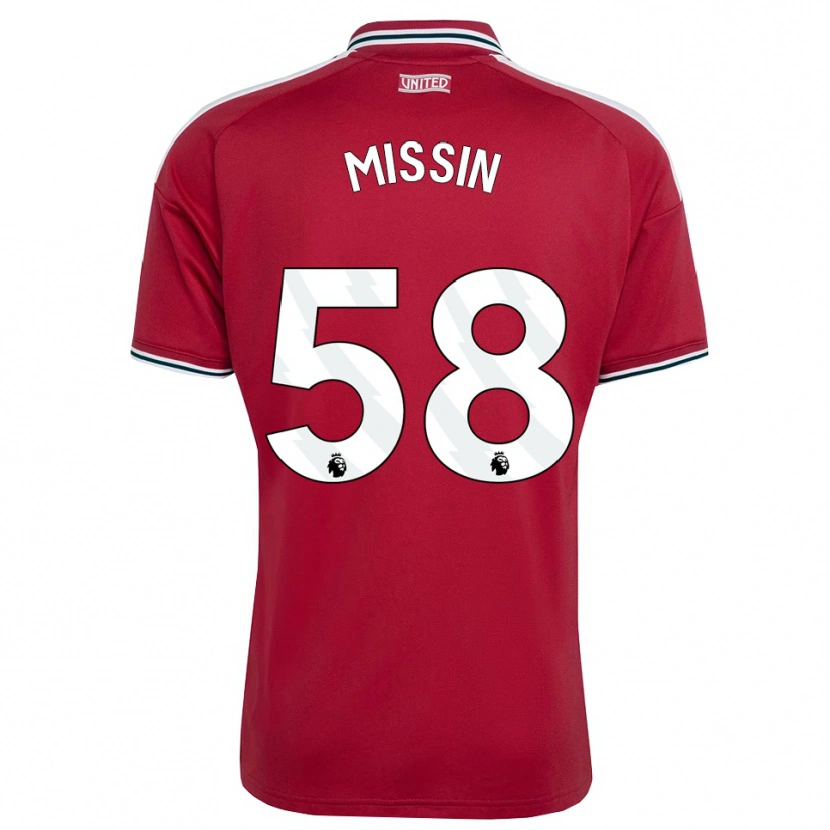 Danxen Dzieci Ashton Missin #58 Czerwony Żółty Biały Domowa Koszulka 2026/27 Koszulki Klubowe