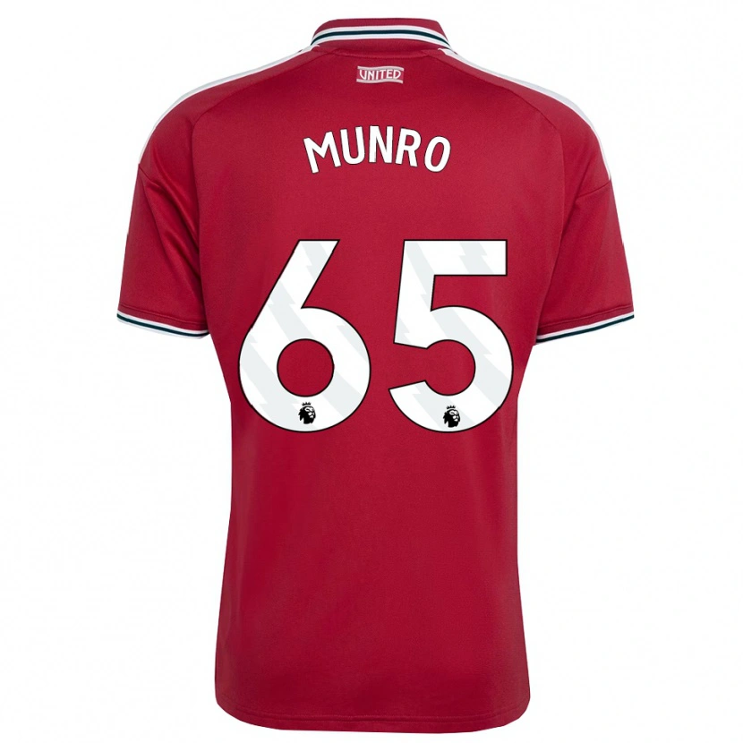Danxen Dzieci Reece Munro #65 Czerwony Żółty Biały Domowa Koszulka 2026/27 Koszulki Klubowe