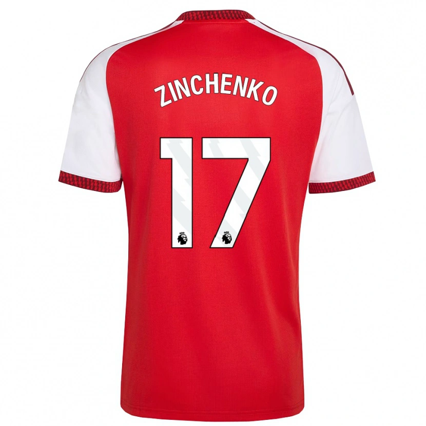 Danxen Dzieci Oleksandr Zinchenko #17 Czerwony Biały Czarny Domowa Koszulka 2026/27 Koszulki Klubowe