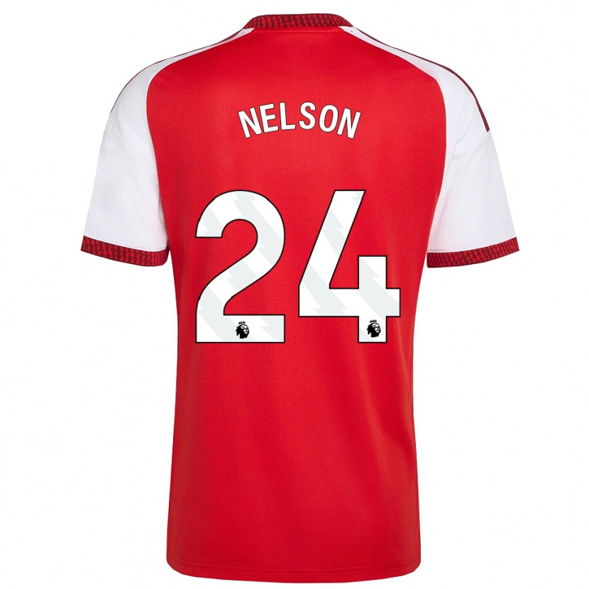 Danxen Dzieci Reiss Nelson #24 Czerwony Biały Czarny Domowa Koszulka 2026/27 Koszulki Klubowe