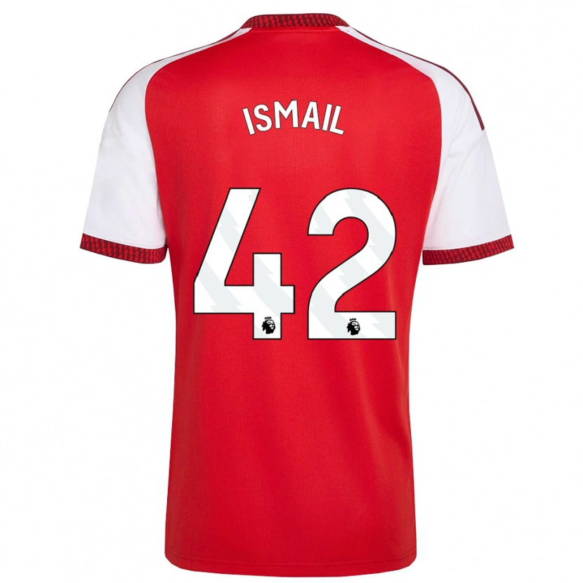 Danxen Dzieci Cam'ron Ismail #42 Czerwony Biały Czarny Domowa Koszulka 2026/27 Koszulki Klubowe