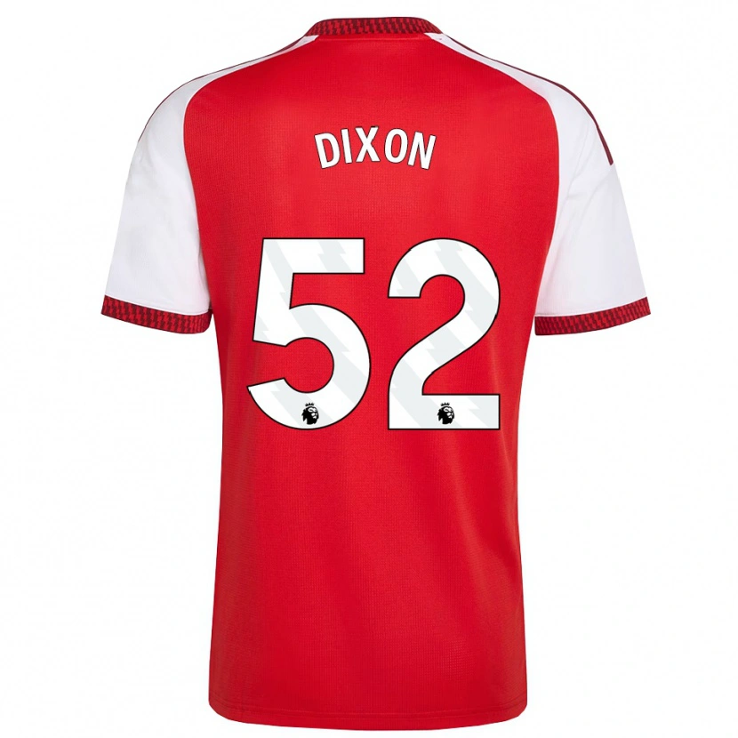 Danxen Dzieci Jaden Dixon #52 Czerwony Biały Czarny Domowa Koszulka 2026/27 Koszulki Klubowe