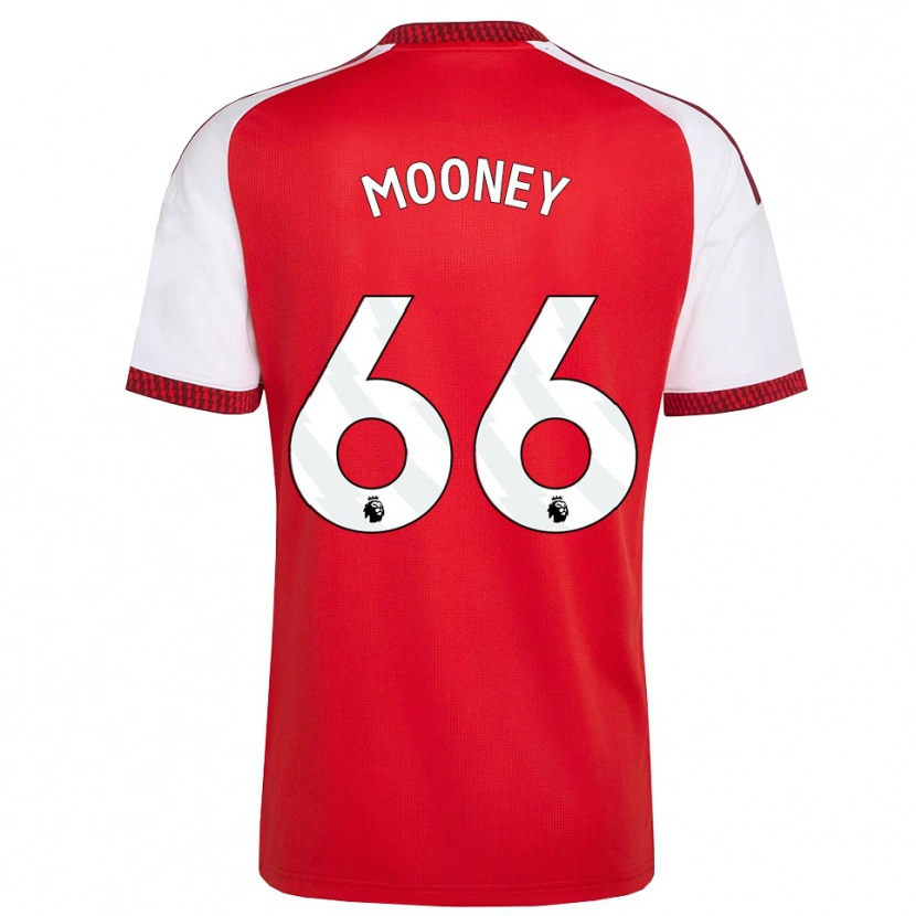 Danxen Dzieci Evan Mooney #66 Czerwony Biały Czarny Domowa Koszulka 2026/27 Koszulki Klubowe