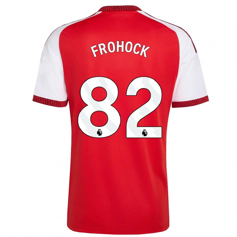 Danxen Dzieci Marley Frohock #82 Czerwony Biały Czarny Domowa Koszulka 2026/27 Koszulki Klubowe