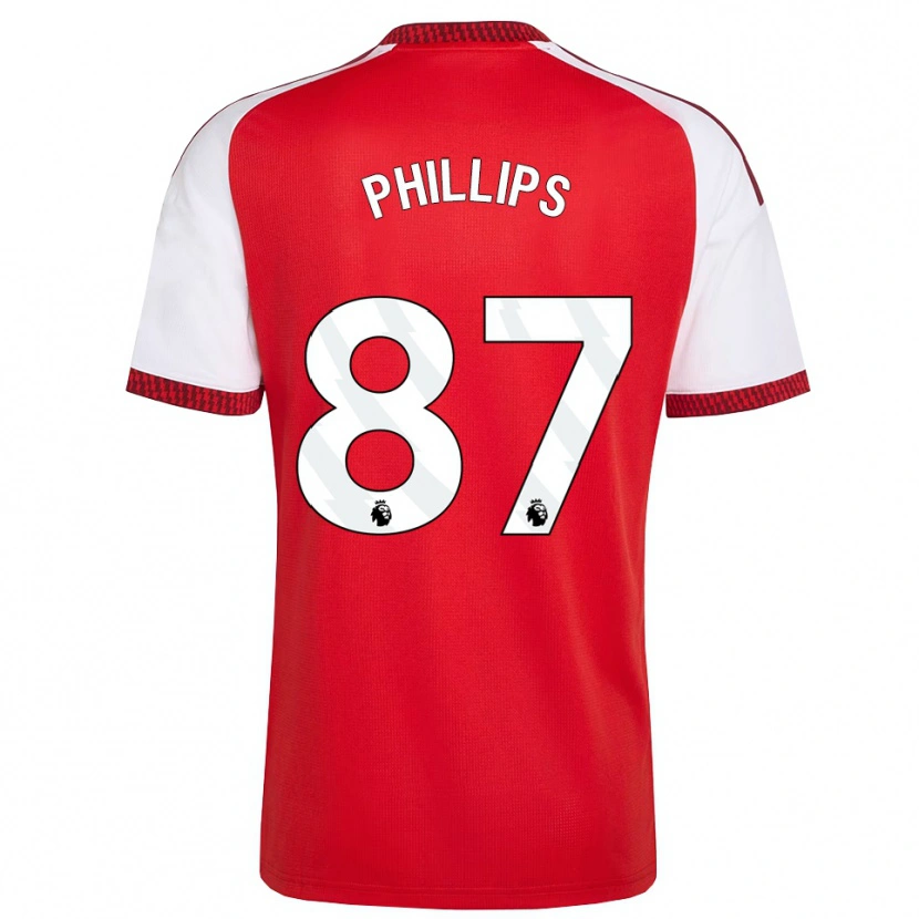 Danxen Dzieci Bowen Phillips #87 Czerwony Biały Czarny Domowa Koszulka 2026/27 Koszulki Klubowe