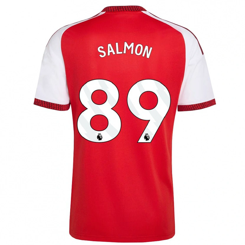 Danxen Dzieci Marli Salmon #89 Czerwony Biały Czarny Domowa Koszulka 2026/27 Koszulki Klubowe