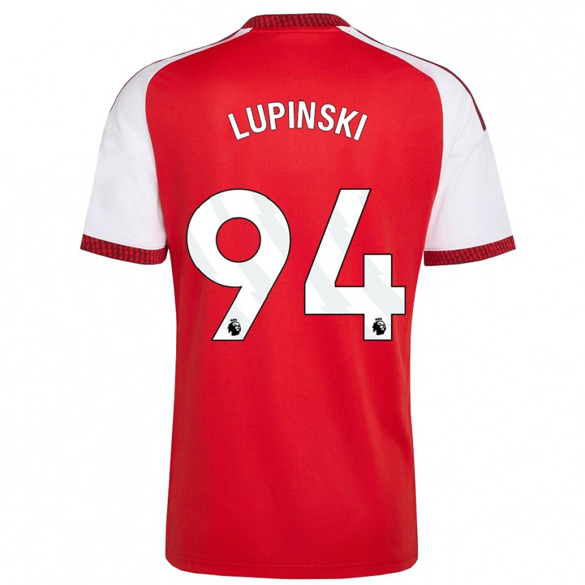 Danxen Dzieci Remi Lupinski #94 Czerwony Biały Czarny Domowa Koszulka 2026/27 Koszulki Klubowe
