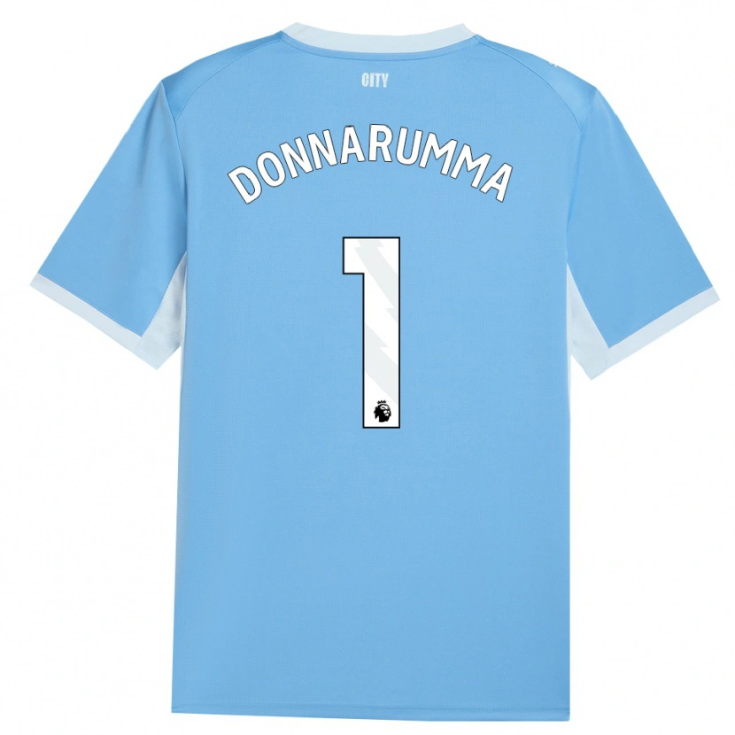Danxen Dzieci Gianluigi Donnarumma #1 Jasnoniebieski Biały Domowa Koszulka 2026/27 Koszulki Klubowe